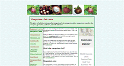 Desktop Screenshot of mangosteen--juice.com