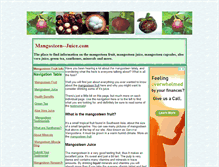 Tablet Screenshot of mangosteen--juice.com